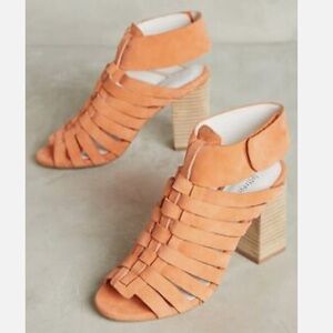Jeffrey Campbell Sinaloa in Orange Suede, Sz 7.5